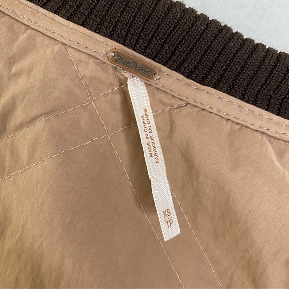 FREE PEOPLE Linear Quilted Bomber Jacket XS - Picture 4 of 7